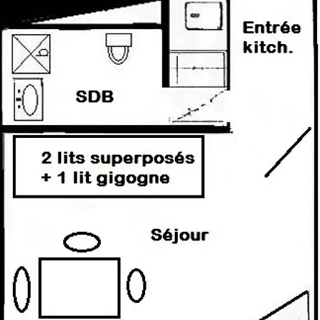 公寓 Le France - 2 Pers - Le France - 503fr - Plagne Centre Mae-5994 拉普拉涅