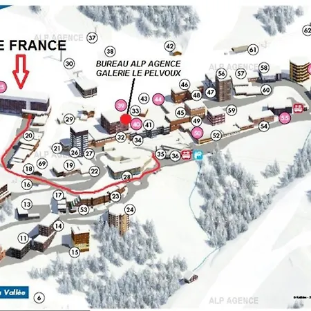 公寓 Le France - 2 Pers - Le France - 503fr - Plagne Centre Mae-5994 拉普拉涅