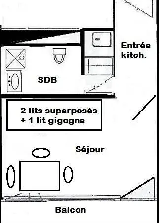 Le France - 2 Pers - Le France - 503fr - Plagne Centre Mae-5994 * 拉普拉涅