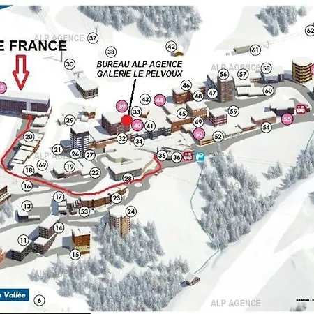 Le France - 2 Pers - Le France - 503fr - Plagne Centre Mae-5994 *